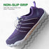 lilla barefoot purple shoes with white sole minimalistic side detail