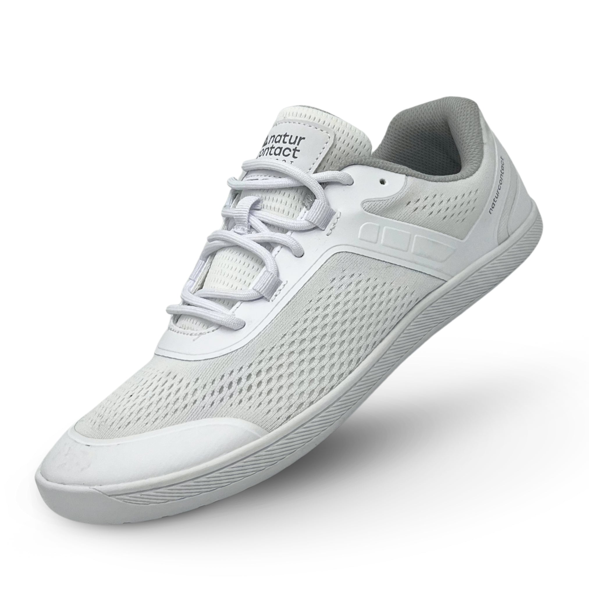 white daily barefoot shoes low top horizontal view