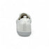 White sneaker on a white background back view