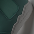 detail of closure and stitching of light blue barefoot chelsea boots