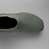 top studio view of wide toe box barefoot chelsea boots green