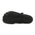 Black athletic barefoot shoe for kids and black sole details 