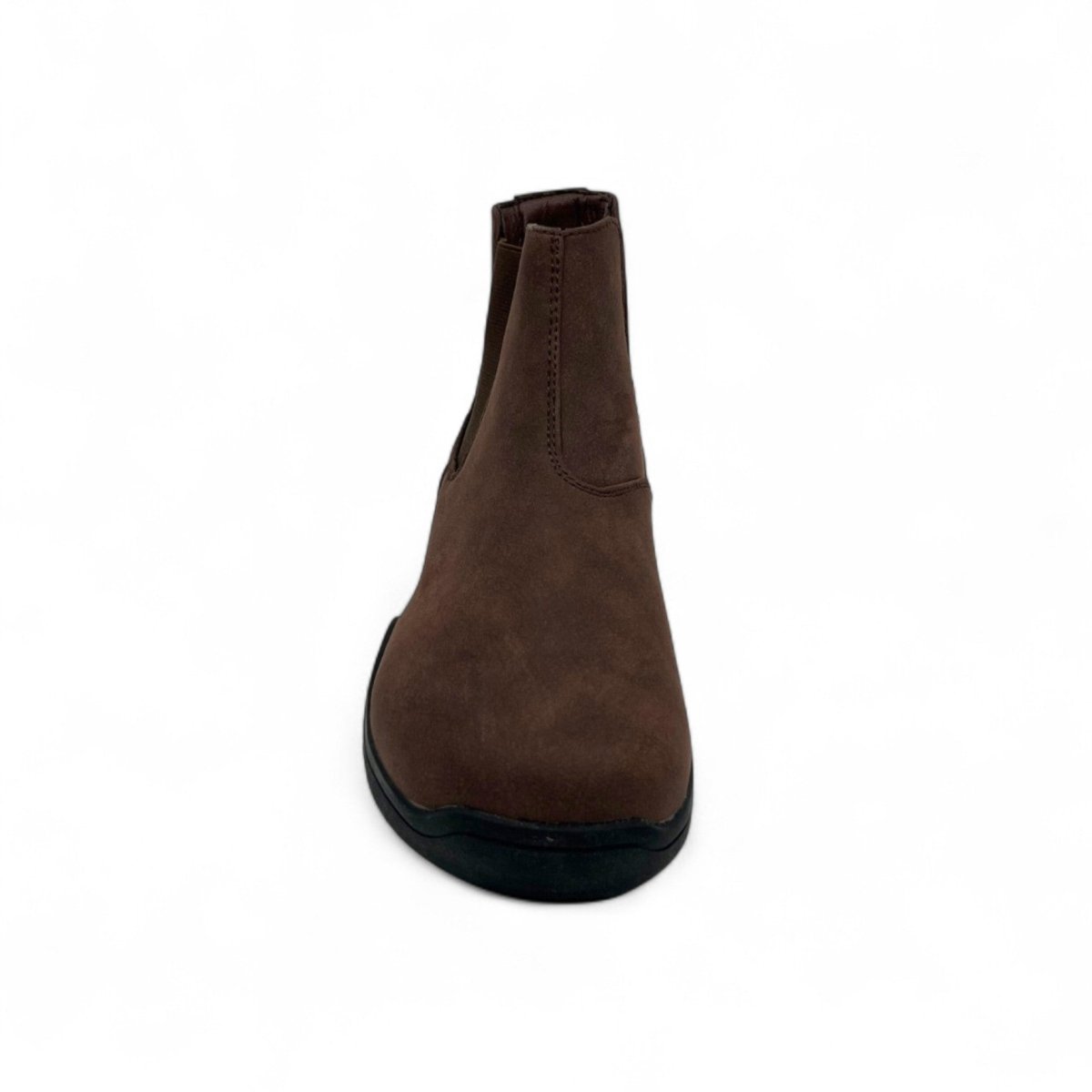 Brown Chelsea boot on a white background