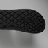 Black sole of barefoot chelsea boots from the bottom view