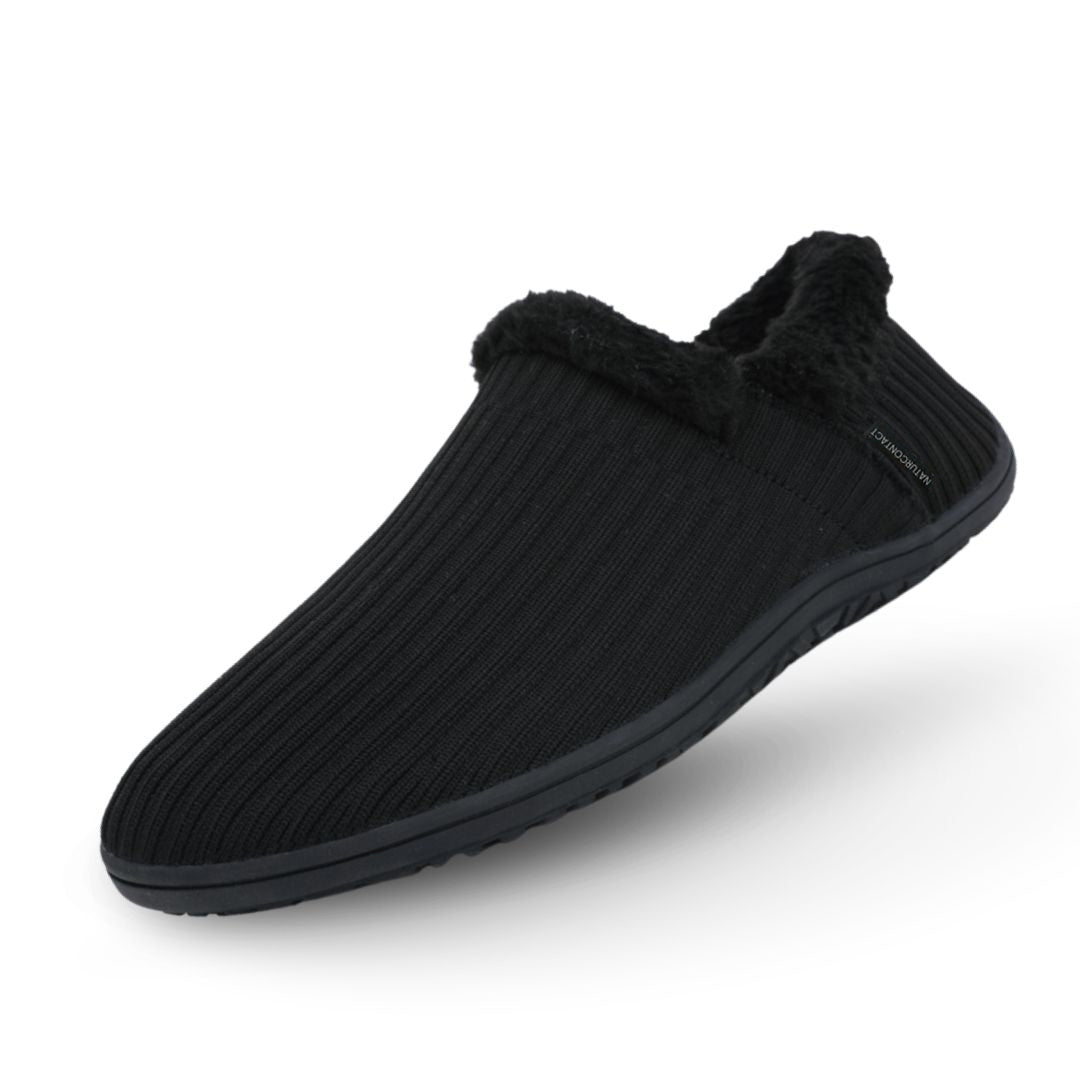 A green Kozy Contact 2.0 Barefoot slipper with a indoor/outdoor sole and a cozy top.