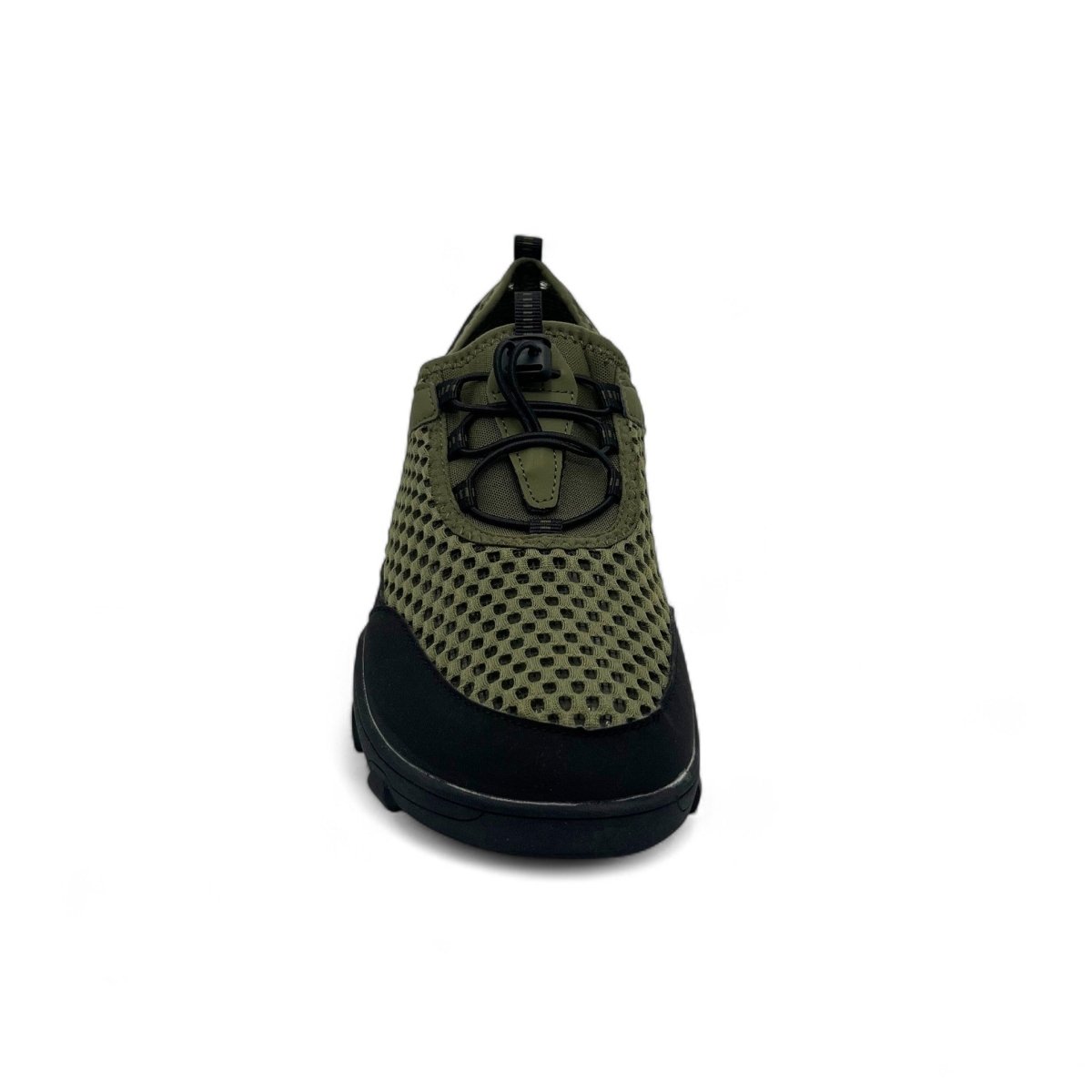 Military Green hiking trekking barefoot shoes Naturcontact front view