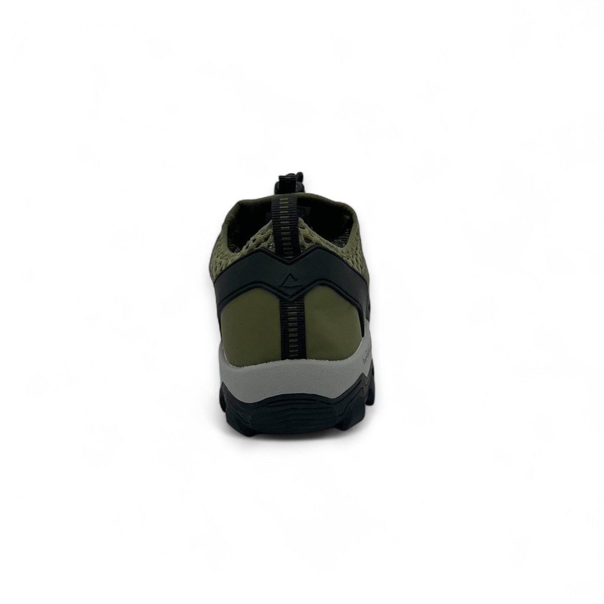 Military Green hiking trekking barefoot shoes Naturcontact back view