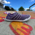 purple lilla side view sport barefoot minimalist shoes on skate track
