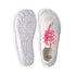 sport white pink summer barefoot shoes with white sole details top and bottom views