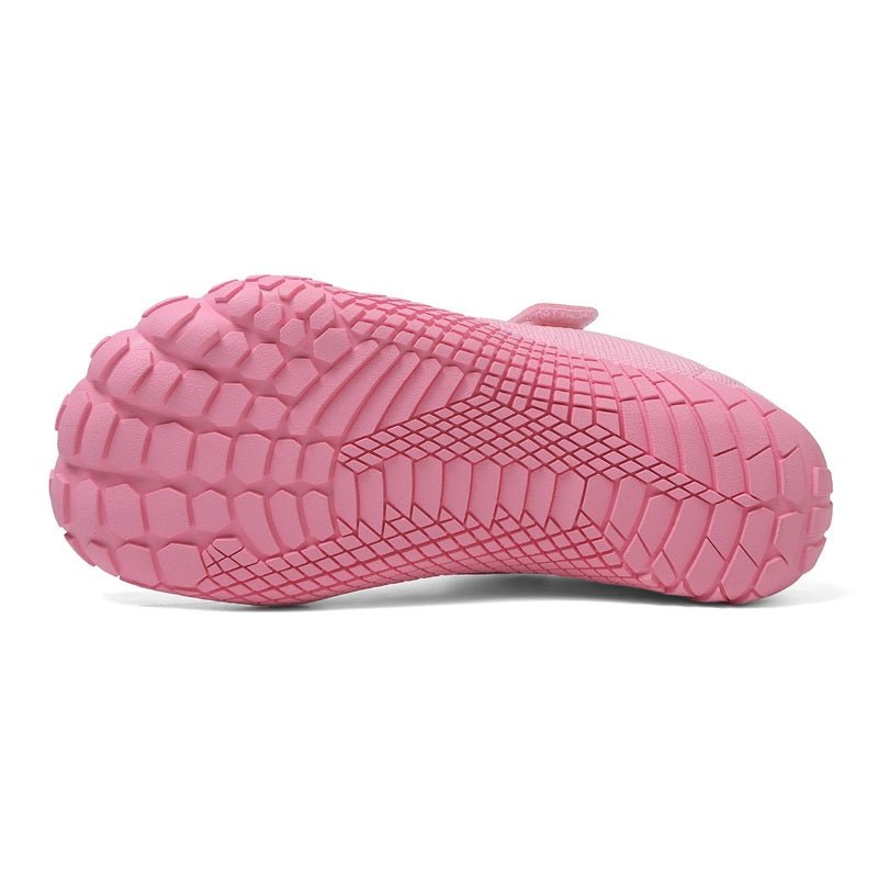 Pink rubber sole on a white background