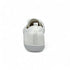 White sneaker on a white background back view
