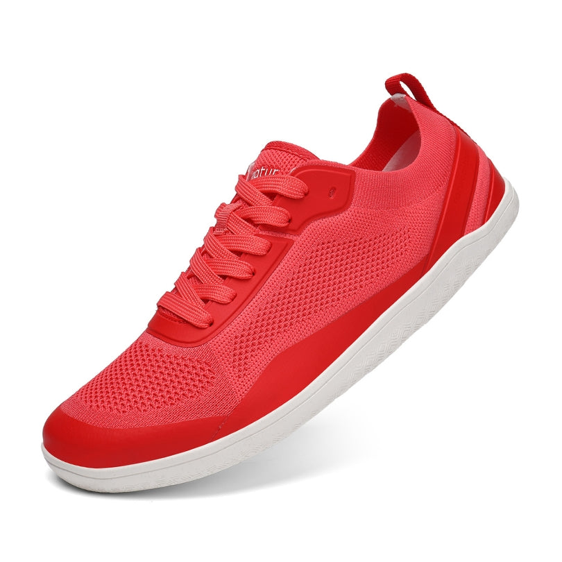 Aramid Contact 3.0 barefoot shoes in coral red by Naturcontact with lightweight and flexible design