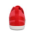 Rear view of Aramid Contact 3.0 barefoot shoes in coral red with supportive heel design