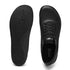Sole and top view of Aramid Contact 3.0 barefoot shoes in black with non-slip outsole
