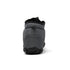 Gray pet boot with black fur lining on a white background
