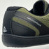 Military green daily barefoot shoes and back details of the shoe