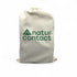 Beige drawstring bag with 'naturcontact' branding on a white background