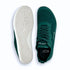 Top and outsole views of forest green Naturcontact Aramid Contact 2.0 barefoot shoes, showing the lacing, rounded toe box and textured light-coloured sole.
