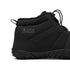 Naturcontact Arctic Contact 4.0 black barefoot winter boots side view highlighting logo and insulated ankle collar