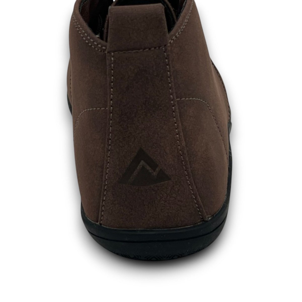 Naturcontact George Smart barefoot shoes for everyday wear in brown vegan leather back view with logo