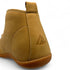 Rear view of Naturcontact George Smart barefoot shoes in tan vegan leather with heel logo detail