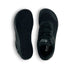 Black Naturcontact Metro Flex 3.0 barefoot shoes top and outsole view showing flexible sole pattern and breathable upper on white background