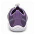 Rear view of lilac Sport Contact 2.0 barefoot trainers with heel pull tab, branded side panels and textured white heel tread.