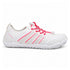 Side profile of Naturcontact Sport Contact 2.0 in white and pink, showing perforated mesh panels, pink stripes and the flexible white outsole.