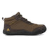 Side view of the brown Storm Feel barefoot winter shoe on a white background.