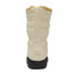 Back view of cream-colored Naturcontact women’s winter barefoot boots with warm lining and flexible sole