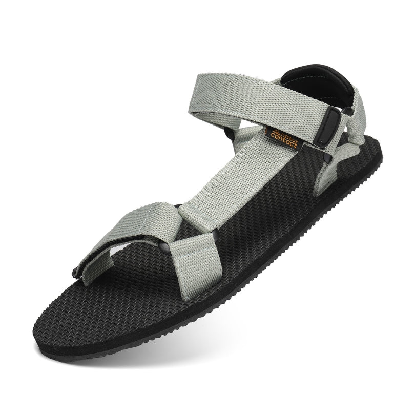 Naturwalkers 2.0 barefoot sandals in grey with minimalist design and adjustable straps
