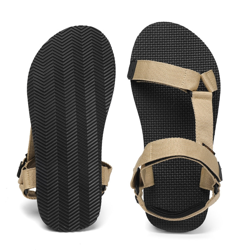 Naturwalkers 2.0 sand barefoot sandals top view and outsole