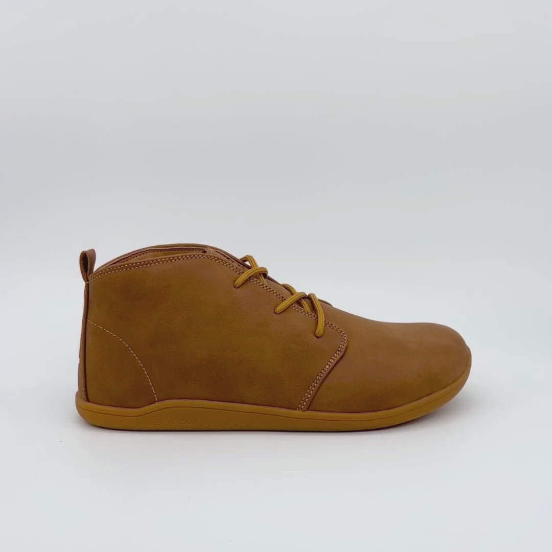 Video of Naturcontact George barefoot shoe in Tobacco color