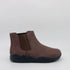 Video of a Brown Chelsea boot with black sole on a white background