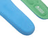 Ergonomic foam insoles with a dual-color design and subtle contouring for foot support.
