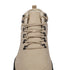 Beige boot with laces on a white background