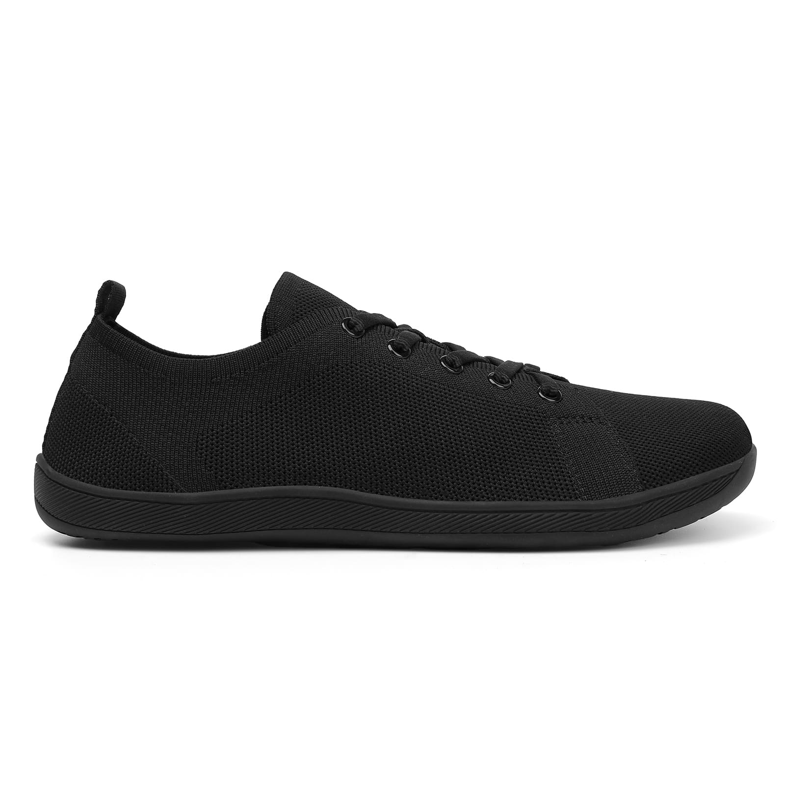 Black sneaker on a white background